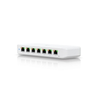 Купить Ubiquiti USW-Ultra-210W-EU compact, Layer 2, 8-port GbE PoE switch with versatile mounting options, 7x GbE PoE+ output ports, GbE port with optional PoE++ input, 202W PoE availability with the included AC power adapter в Алматы