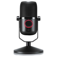 Купить Микрофон Thronmax M4 Mdrill Zero Jet Black 48Khz RGB <конденсаторный, двунаправленный, Type C plug, 3.5mm, RGB> в Алматы