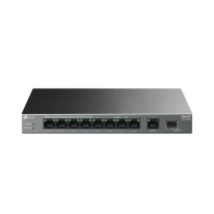 Купить Коммутатор PoE+ GbE 10-портовый Tp-Link LS1210GP <10-портовый гигабитный настольный коммутатор,с 8 портами PoE+ IEEE 802.3af/at, бюджет мощности PoE 61W,  1 порт SFP > в Алматы