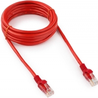Купить Патч-корд UTP Cablexpert PP12-3M/R кат.5e, 3м, литой, многожильный (красный) в Алматы