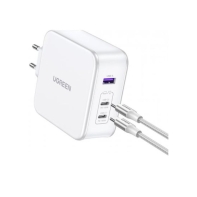 Купить Зарядное устройство Ugreen CD289 Nexode 140W 3-Port PD GaN Fast Charger EU (White), 15339 в Алматы