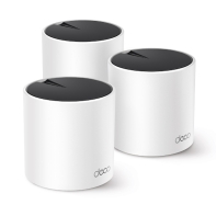 Купить Домашняя Mesh Wi-Fi система GbE AX3000 Tp-Link Deco X55 (3 устройства) <Бесшовный роуминг, Wi-Fi 6, 5 ГГц: до 2402 Мбит/с (802.11ax), 2,4 ГГц: до 574 Мбит/с (802.11ax), 802.11ax/ac/a/b/g/n, 3 гигабитных порта LAN/WAN, 2 встроенные антенны, Beamformin в Алматы