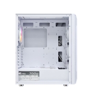 купить Case ATX midi tower APEX, 3701 white, 1*120mm ARGB + 3*120mm white + ARGB fan hub + RC,. (без БП) в Алматы фото 2