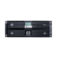 Купить UPS SVC RT-6KL-LCD, 6000VA, 5400W, 16x12V/7Ah, 3 розетки IEC320 C19,AVR 110-288V, USB, RS-232, Black в Алматы