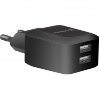 Купить Зарядное устройство сетевое Defender EPA-13, 2xUSB, 5V/2.1А, черный в Алматы