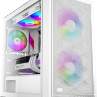 Купить Корпус PCCooler C3D310 WH ARGB mATX/ITX 2x3.5*, 2x2.5*, USB3.0, 2xUSB2.0,  2xFAN ARGB included,  White в Алматы
