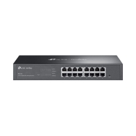 Купить Коммутатор GbE Easy Managed 16-портовый TP-Link Omada ES216G <Omada 16 портов GbE, IGMP Snooping, Omada SDN, 32 группы VLAN, QoS, Автоматическое предотвращение петель, VLAN и IGMP Snooping> в Алматы