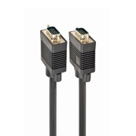 Купить Кабель VGA Premium Cablexpert CC-PPVGA-6B, 15M/15M, 1.8м, черный, двойной экран, феррит.кольца в Алматы