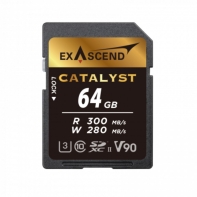 Купить Карта памяти SD Exascend Catalyst, 64Gb, SDXC II, UHS-II (V90), R300/W280&nbsp;EX64GSDU2 в Алматы