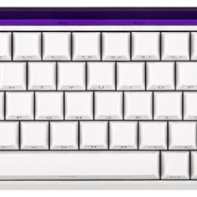 Купить Клавиатура AULA HERO68HE, Magnetic, Black King switch, 68 keys EN, wired, White-Purple в Алматы