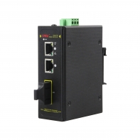 Купить Коммутатор PoE индустриальный 2-портовый ONV IPS31032P-S <2 порта 10/100Mbps PoE 802.3af/at (max 30W на порт), 1 порт Optical 10/100M, SC Singlemode (25km) Dual Fiber, 1310nm (Модуль в комплекте), бюджет мощности PoE 60W (адаптер питания в комлекте)> в Алматы