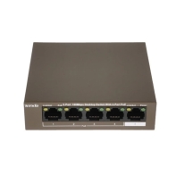 Купить PoE-коммутатор Tenda TEF1105P-4-63W 5-port 10/100Mbps с 4-port PoE бронзовый в Алматы