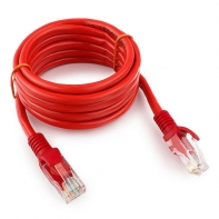 Купить Патч-корд UTP Cablexpert PP12-2M/R кат.5e, 2м, литой, многожильный (красный) в Алматы
