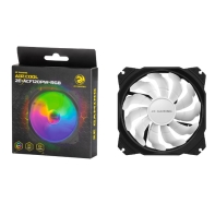 Купить Корпусной вентилятор 2E GAMING AIR COOL (ACF120PW-RGB), 120мм,2510-4PIN, белые лопасти, черная рамка в Алматы