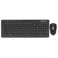 Купить Клавиатура+мышь беспроводная Canyon SET-W3 черный в Алматы