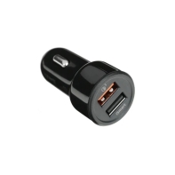 Купить Зарядное устройство автомобильное OLMIO АЗУ 30W, USBx2, 5.4A, QC3.0, Smart IC черный в Алматы