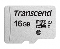 Купить Карта памяти MicroSD 16GB Class 10 U1 Transcend TS16GUSD300S в Алматы