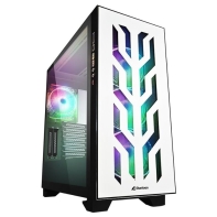 Купить Корпус ПК без БП Sharkoon ELITE SHARK CA300T Wh <EATX, 4x3.5, 7x2.5, 2xUSB 3.0, 1xTypeC, Audio, 505*235*520mm> в Алматы