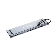 Купить USB Hub12 port, Gembird  UHB-D6, 2xUSB3.1, PD87, Jack3.5, SD/TF, 2xHDMI, RJ45, VGA, USB2.0, Type-C в Алматы