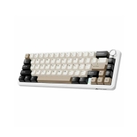 Купить Клавиатура Attack Shark X66 Cheese White, Mechanical, 66 keys, 2.4/BT/USB-C, EN/RU/KZ, 3000mAh, RGB в Алматы