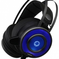 Купить Наушники микрофон игровые GameMax G200 Headset <20Hz-20kHz, 32 Om, 108dB (1KHz), 2.5m, 3.5 mmX2 USB> в Алматы