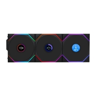 Купить Вентилятор для корпуса Lian Li UNI FAN TL120 LCD Wireless 3x120mm Черный G99.12TLLCD1W3B.00 в Алматы