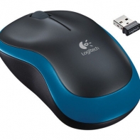 Купить Мышь беспроводная Logitech M185 Blue (синяя, оптическая, 1000dpi, 2.4 GHz/USB-ресивер) в Алматы