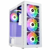 Купить Корпус ПК без БП Kolink Observatory HF Glass ARGB Midi Tower Case - White&nbsp;PGW-CH-KOL-111 в Алматы