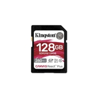 Купить Карта памяти SD, Kingston Canvas React Plus, 128GB, SDR2V6/128GB, UHS-II, R280/W100, V60 в Алматы