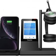 Купить Yealink WH66 Dual UC Дуо, Беспроводная, HD звук, 160м DECT, Шумоподав, Дисплей 4**, USB-хаб, Bluetooth в Алматы