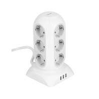 Купить Сетевой фильтр Tessan / TPS02-DE - 2М, 3xUSB, 12 розеток в Алматы