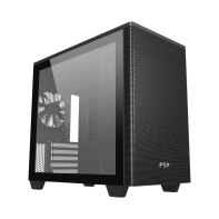 Купить Компьютерный корпус FSP CST360B, Без БП, 2xUSB3.0/1xType-C, 2xFAN120, Tempered Glass, Black, mATX в Алматы