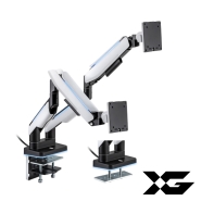 Купить Настольный кронштейн с газлифтом XG MGG-1735D white для 2-х мониторов (17*-35*) Белый в Алматы