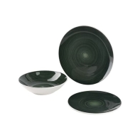 Купить Набор посуды Bergner Classique BG BG-10233-GR (12 тарелок) зеленый в Алматы