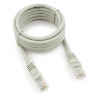 Купить Патч-корд медный UTP Cablexpert PP10-2M кат.5e, 2м, литой, многожильный (серый) в Алматы