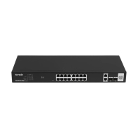 Купить PoE-коммутатор с облачным управлением 18GE+2SFP Tenda TEG2220P-16-250W с 16-Port PoE черный в Алматы