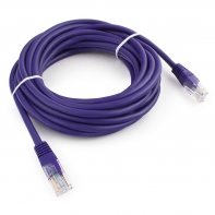 Купить Патч-корд UTP Cablexpert PP12-5M/V кат.5e, 5м, литой, многожильный (фиолетовый) в Алматы