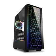 Купить Корпус ПК без БП Sharkoon RGB LIT100 <ATX, 2x3.5, 6x2.5, 2xUSB 3.0, 1xUSB 2.0, Audio, 436*206*481mm> в Алматы