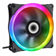 купить Кулер для кейса, Gamemax, GMX-12Rainbow-S 120мм RainBow, 1100&plusmn;10%об.мин, 9 лопастей, 3+4pin в Алматы фото 2