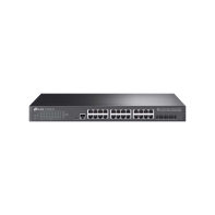 Купить Коммутатор управляемый GbE 24-портовый Tp-Link TL-SG3428X-UPS <JetStream&trade; 24-Port Gigabit L2 Managed Switch with 4 SFP+ Slots 10GbE, 128Gbps, 1 RJ45 Console Port, 1 Micro-USB Console Port, Omada SDN, с разъемом для подключения свинцово-кислотных акку в Алматы