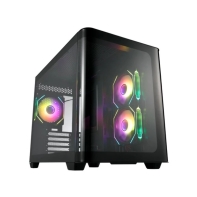 Купить Корпус FSP S380-BA, Mid-Tower, M-ATX, Mini-ITX,USB 3.2 Gen 1 Type-A,USB 3.2 Gen 1 Type-C,ARGB вентиляторы,3x120мм,черный в Алматы