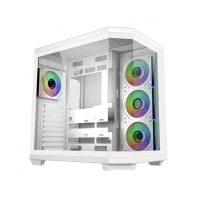 Купить Корпус FSP U580-WA, ULTRA Tower ATX, ATX(BTF), M-ATX, Mini-ITX, VGA up to 415mm, 7xARGB FAN,White в Алматы