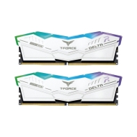Купить Комплект модулей памяти TeamGroup Team T Force Delta RGB DDR5 64Gb (32x2), 6000MHz, CL38, FF4D564G6000HC38ADC01, WHITE в Алматы