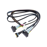Купить Cable MCIO x8, Amphenol RMC74-2464, PCIEx8 (MCIO x8 74P) -> 2 U.2 (SFF-8639), 80cm в Алматы