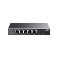 Купить Коммутатор PoE+ GbE  5-портовый Tp-Link TL-SG1005P-PD <неуправляемый гигабитный  коммутатор  с входящим PoE++, 1 порт RJ45 10/100/1000 Мбит/с с поддержкой входящего PoE (802.3af/at/bt), 4 портf GbE 802.3af/at (max 30W на порт),  коммутационная матриц в Алматы
