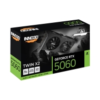 купить Видеокарта Inno3D GeForce RTX5060 TWIN X2, 8G GDDR7 128-bit HDMI 3xDP N50602-08D7-195071N в Алматы фото 2