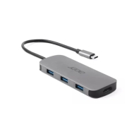 Купить Док-станция Acer 7in1 Type C dongle: 1 x typeC, 1 x HDMI 4K60, 3 x USB3.2, 1 x SD/TF, 1 x PD, Gray в Алматы