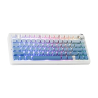 Купить KeyBoard  Bluetooth, Aula F75, BT/wireless/Type C, mechanical, Blue-white-purple в Алматы