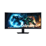 Купить Монитор 40* Samsung Odyssey G7, Black, VA, 5120x2160@180Hz, 350кд/м2, 3000:1, 1ms, 3xUSB, 2xHDMI, DP LS40FG756EIXCI в Алматы