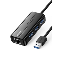 Купить Конвертер сигнала UGREEN 20265 USB 3.0 Hub with Gigabit Ethernet Adapter&nbsp; в Алматы